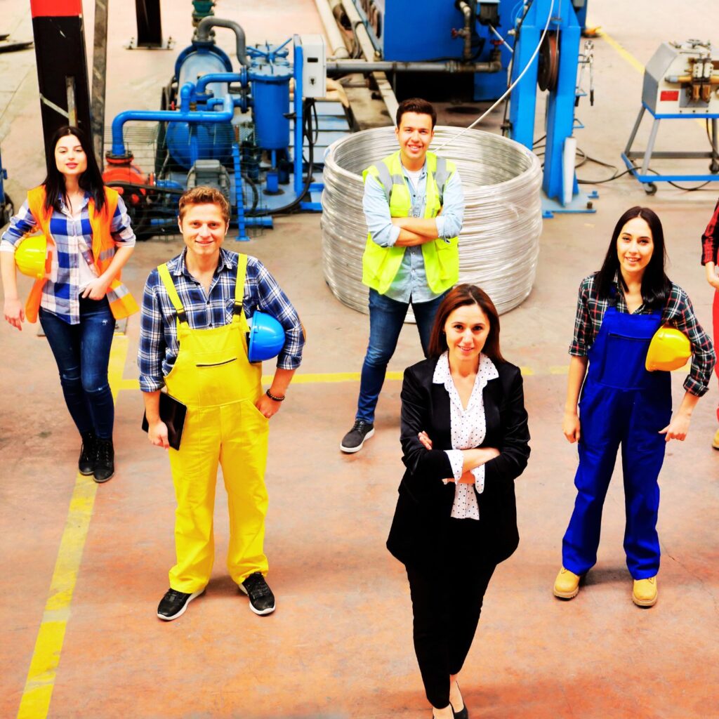 Factory workers
