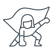 superhero woman logo